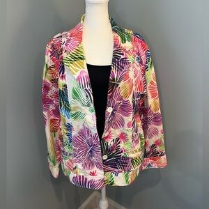CHICO’S Vibrant Floral Women's Jacket